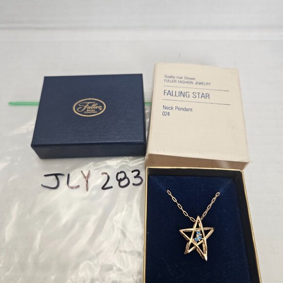 FULLER BRUSH COMPANY FALLING STAR NECKLACE PENDANT - Picture 2 of 4